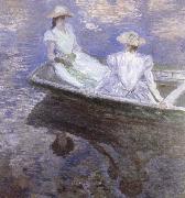 Claude Monet Young Girls in a boat oil